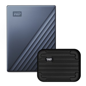 WD My Passport Ultra Type C 휴대용 외장하드 + 파우치, 5TB, 블루