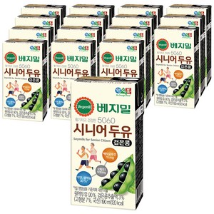 베지밀 5060 시니어두유, 190ml, 16개