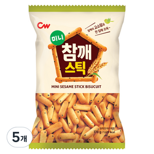 청우식품 미니 참깨 스틱, 370g, 5개