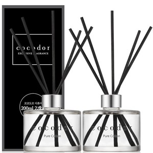 코코도르 디퓨저 200ml x 2p, 퓨어코튼, 2개