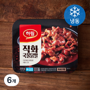 하림 직화 무뼈 국물닭발 (냉동), 200g, 6개