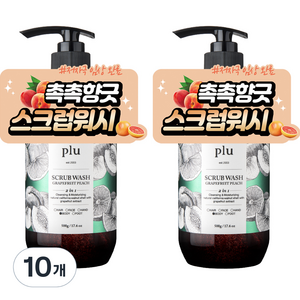 플루 스크럽워시 자몽피치, 500g, 10개