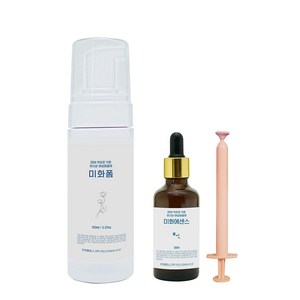 유정룡효소과학 유산균 여성청결제 미화폼 150ml + 미화에센스 50ml 세트, 1세트