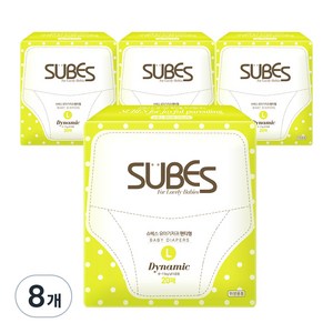 슈베스 다이나믹 슬림 팬티형 기저귀 아동공용, 160매, 대형(L)