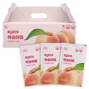 물없이 갈아만든 NFC 생착즙 복숭아즙 30p, 100ml, 30개