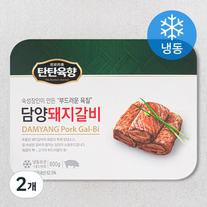 탄탄육향 부드러운 담양 양념 돼지갈비 (냉동), 800g, 2개