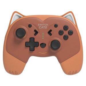 조이트론 닌텐도 스위치 무선 컨트롤러 스위치캣2, 브라운, 1개
