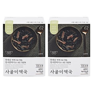 예찬원 사골미역국, 40g, 2개