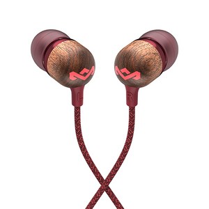 더하우스오브말리 스마일 자메이카 인이어 이어폰, EM-JE041-RD, 레드