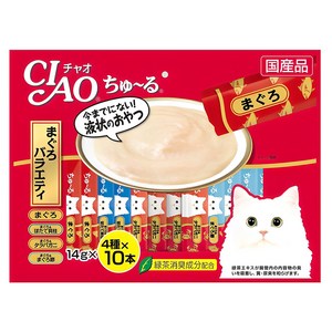 챠오츄르 고양이 버라이어티 짜먹는 간식, 참치, 560g, 40개