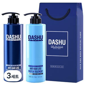 다슈 프리미엄 샴푸 선물세트 B 한방 두피골드 샴푸 + 트리트먼트, 3세트