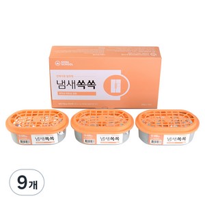 소다스쿨 반복사용 냄새쏙쏙 탈취제 선물세트, 300g, 9개