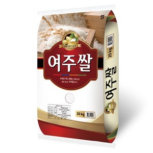 경기 여주쌀 백미, 20kg, 1개