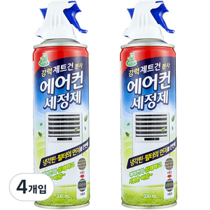 청개구리 에어컨 세정제, 330ml, 4개