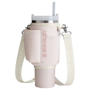 스탠리 올데이 캐리올 퀜처 H2.0 텀블러 스트랩백 1.18L, 로즈쿼츠, 1개