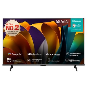 하이센스 안드로이드12 4K UHD 스마트TV, 165cm(65인치), 65A6N, 벽걸이형, 방문설치