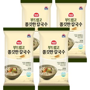 사조해표 해표 쫄깃한 칼국수, 900g, 4개