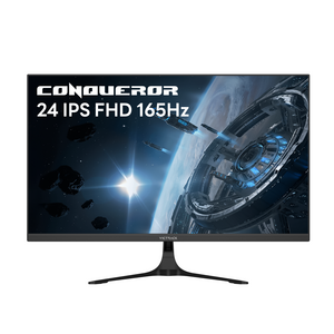 빅트랙 컨커러 60.45cm FHD 165Hz Fast IPS 1ms FPS 게이밍 모니터 블랙, 24FM16501(일반)