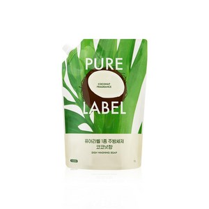 퓨어라벨 주방세제 코코넛향 리필, 1개, 1L