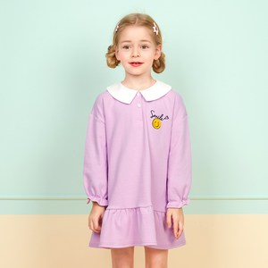 월튼키즈 여아용 스마일 카라 원피스