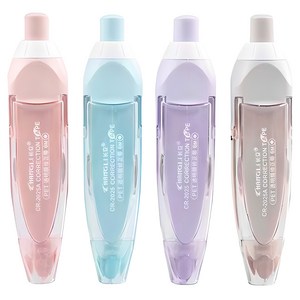 다다 노크식 수정테이프 6m, 랜덤 발송, 4개