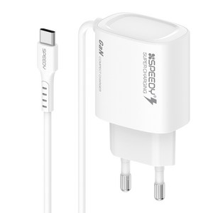 스피디 PD 25W PPS 초고속 C타입 케이블 일체형 충전기