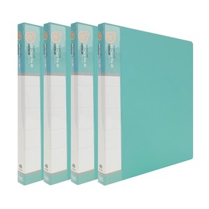 오렌지오피스 파스텔 클리어화일 A4 40매, 민트, 4개