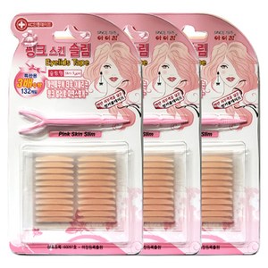아이참 핑크 스킨 슬림 단면 쌍꺼풀 테이프 132p, 3세트