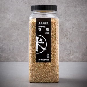 도정공장 씻어나온 현미, 2kg, 1개