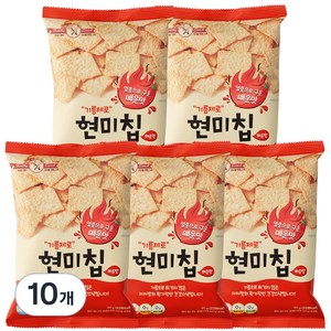 기름제로 현미칩 매운맛, 60g, 10개