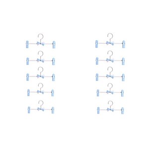 센스이따 아동용 조절 가능 바지 걸이, 01 블루, 10개