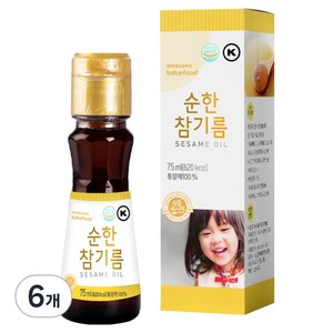 베베푸드 순한 참기름, 통참깨, 6개