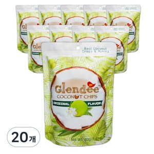 글렌디 코코넛칩 오리지날, 20개, 40g