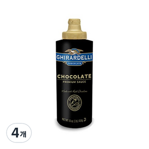 기라델리 초콜릿소스스퀴즈보틀, 454g, 4개