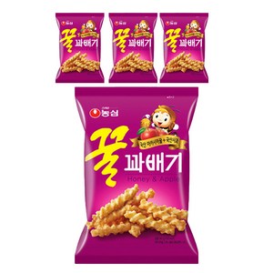 농심 꿀꽈배기, 90g, 4개