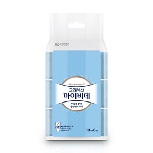 마이비데 크리넥스 클린케어 미니, 55g, 10매, 6개