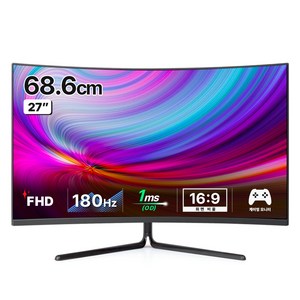 한성컴퓨터 FHD 1500R 커브드 180 게이밍 모니터, 68.6cm, TFG27F16V(무결점)