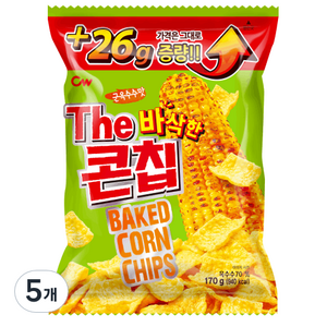 청우식품 콘칩, 170g, 5개