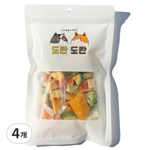 도란도란 반려동물 베지칩스 미니 동결건조 사료, 과일/야채, 4개, 20g