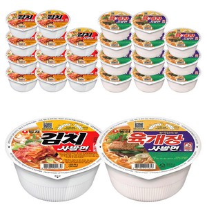 농심 육개장 사발면 86g 12p + 김치 사발면 86g 12p