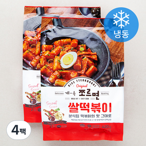 계속쪼르면 쌀떡볶이 (냉동), 420g, 4팩