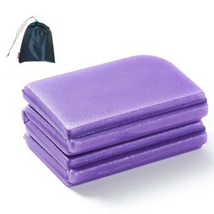 생활의지혜 휴대용 초경량 접이식 등산방석 + 파우치, 퍼플(방석)