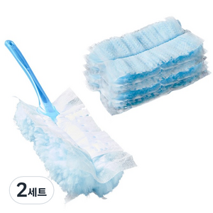 일상나눔 다용도 먼지떨이 스틱 + 리필 청소포 세트, 2세트
