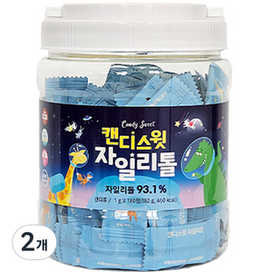 캔디스윗 자일리톨 캔디 포도맛, 2개, 180g