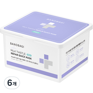 바노바기 밀크 씨슬 리페어 시카 퀵 마스크 플러스 350g, 30개입, 6개