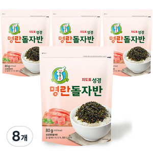 지도표성경 명란돌자반, 80g, 8개