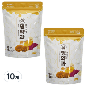 누터스가든 강아지 유산균 꿀고구마 멍약과, 고구마맛, 120g, 10개