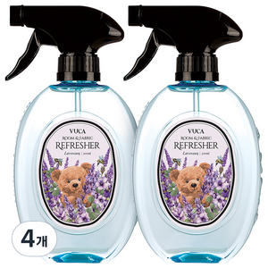 뷰카 룸앤패브릭 포근한 섬유탈취제 라벤더향, 510ml, 4개