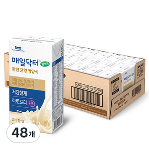 매일닥터 by셀렉스 완전균형영양식 고소한 맛, 190ml, 48개