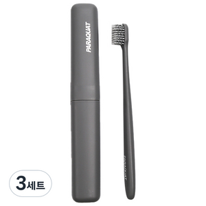 라니핏 소프트 휴대용 칫솔 + 케이스 세트 그레이, 3세트